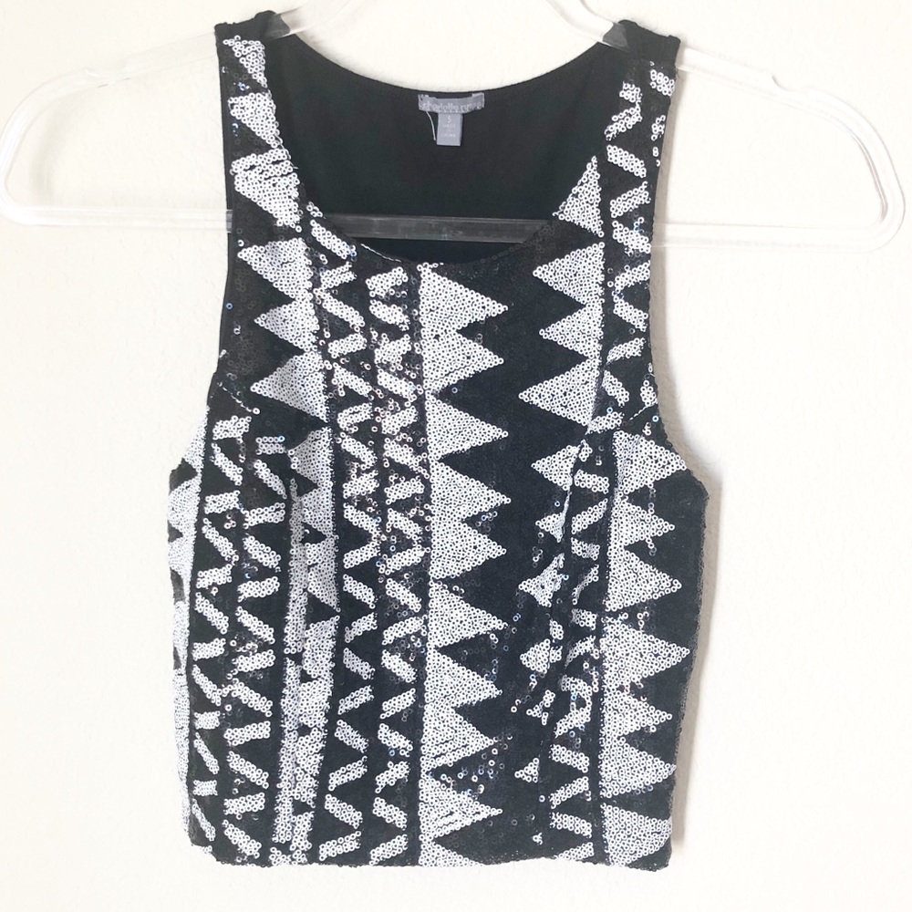 Sequin Crop Top